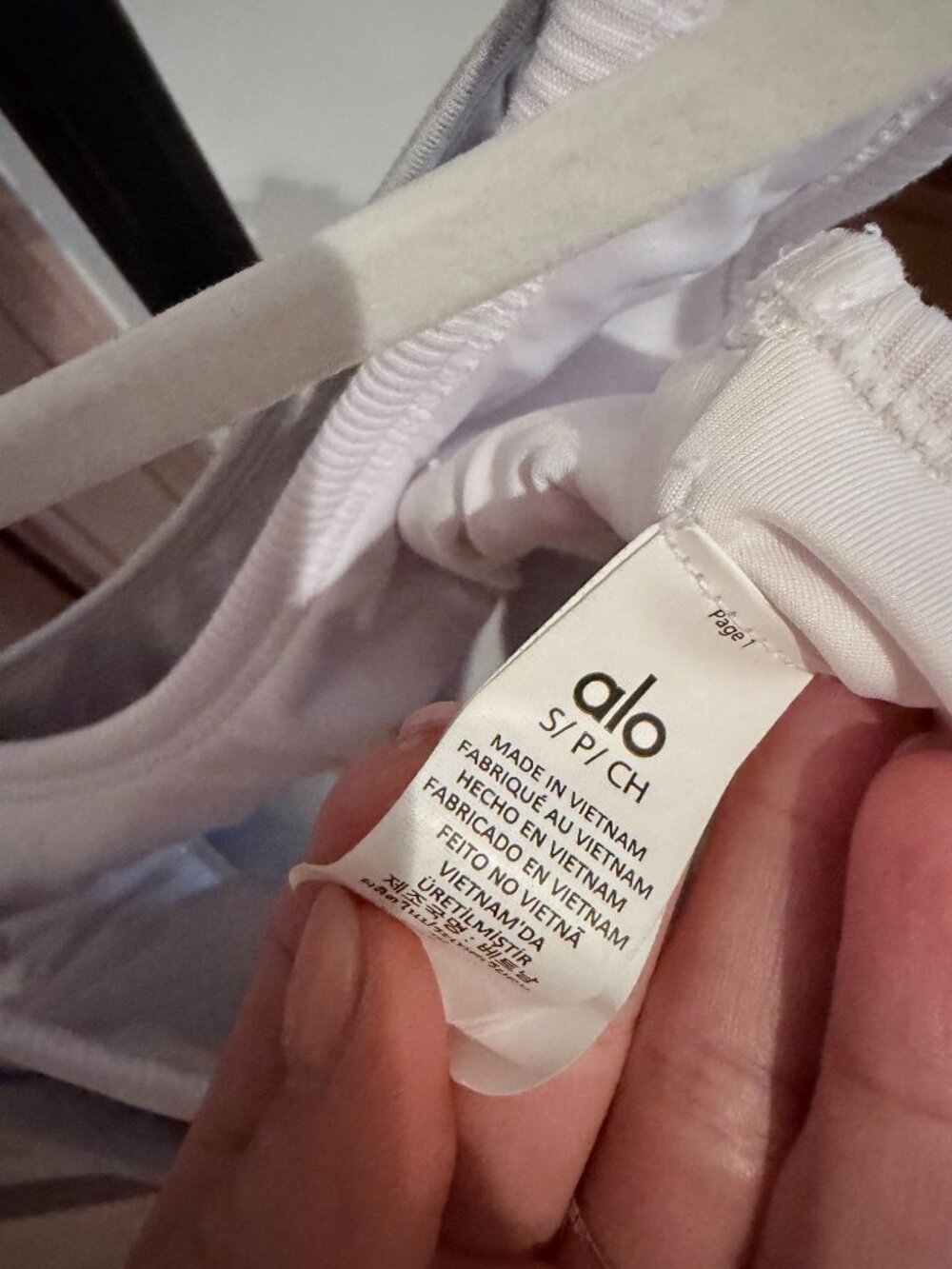ALO Yoga Alosoft Better Together Bra Heather Grey White S - Picture 6 of 6